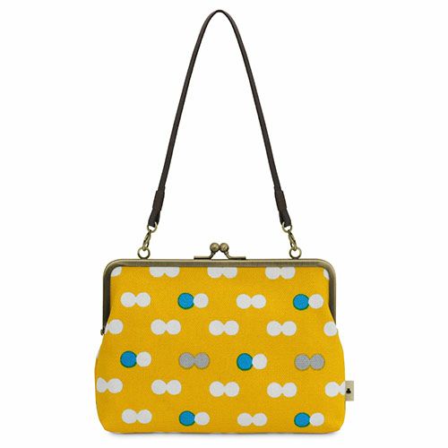 がま口手帳ケース【帆布・にこだま柄】