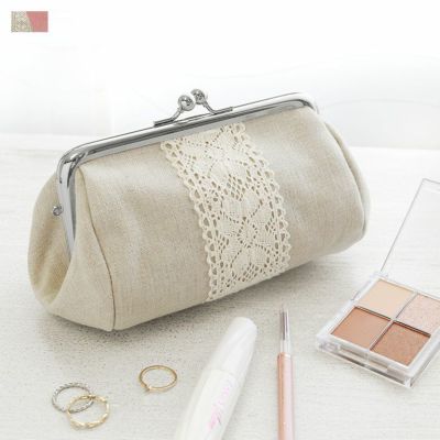 AYANOKOJI 【在庫商品】TAWARA型がま口コスメポーチ（中）【リネン】 [M便 1/2]