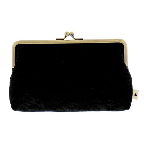 6寸がま口平ポーチ【帆布・無地】