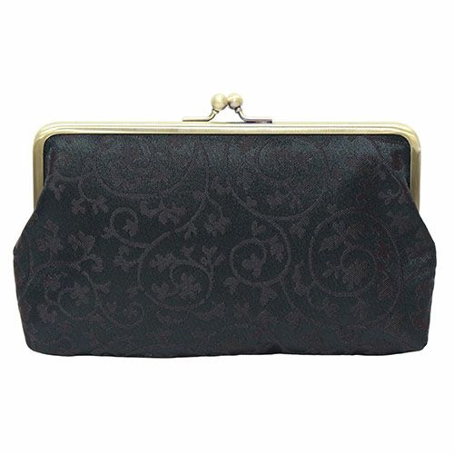 6寸がま口平ポーチ【蛸唐草金襴】