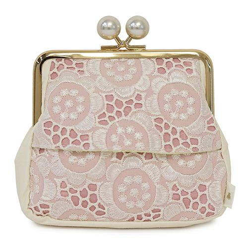 がま口ティッシュポーチ【ポリッシュレース】 