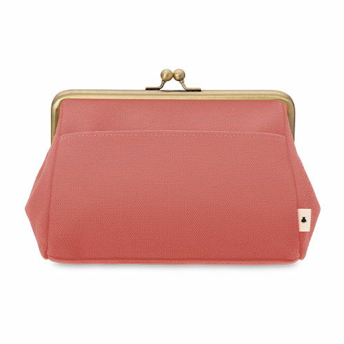 在庫商品】がま口トラベルポーチ【帆布・無地】 [M便 9/10] | がま口の