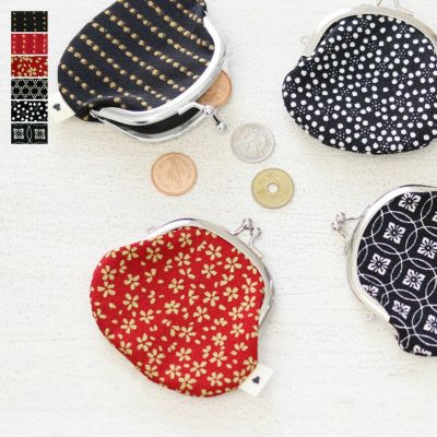 AYANOKOJI 【在庫商品】2.6寸がま口財布【ちりめん・小紋柄】 [M便 1/10]