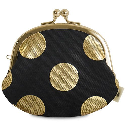 3.3寸 がま口財布【帆布・HAKUドット】