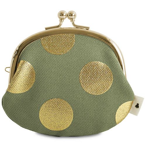 3.3寸 がま口財布【帆布・HAKUドット】