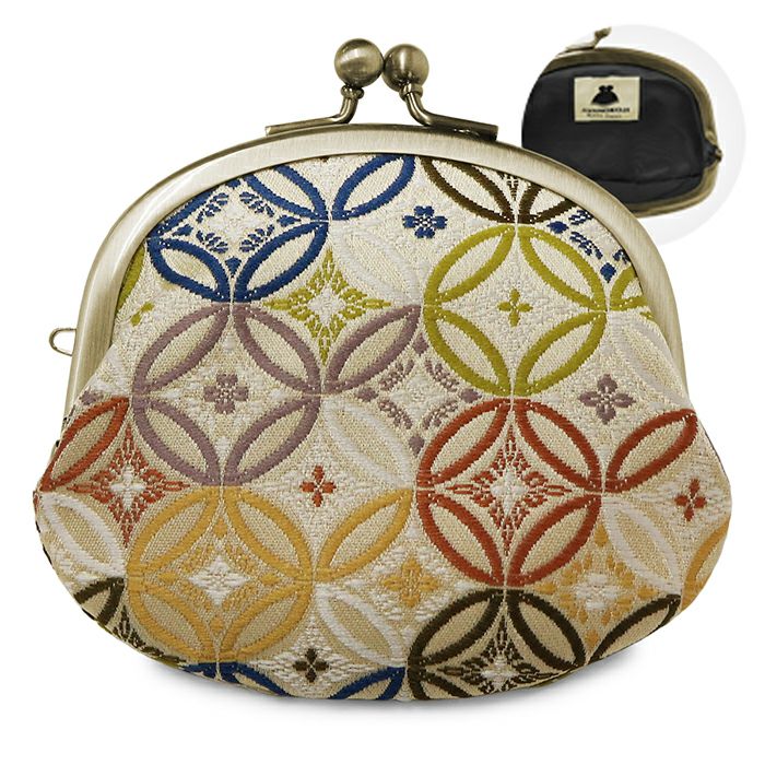 3.3寸がま口財布【金襴・帯地（アソート）】