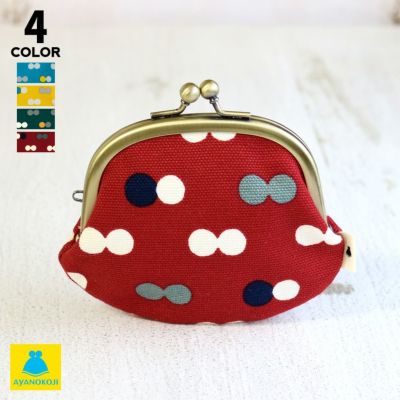 AYANOKOJI 【在庫商品】3.3寸がま口財布【帆布・にこだま】 [M便 1/5]