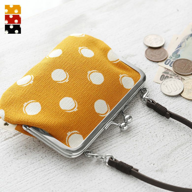 AYANOKOJI 【在庫商品】チェーン付き手提げがま口財布【ポリッシュ  