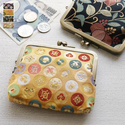 AYANOKOJI 【在庫商品】平親子がま口財布【金襴】[M便 1/3]