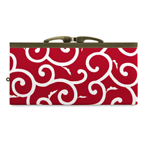 復刻型がま口長財布（マチなし）【帆布・リネン（アソート）】