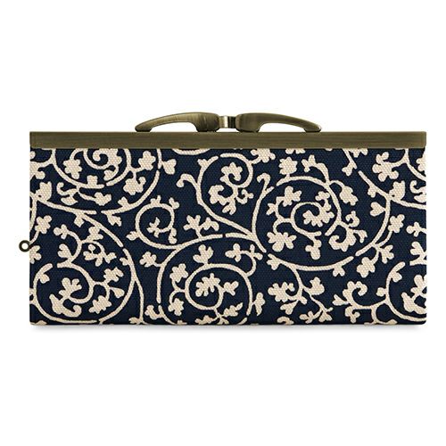 復刻型がま口長財布（マチなし）【帆布・リネン（アソート）】