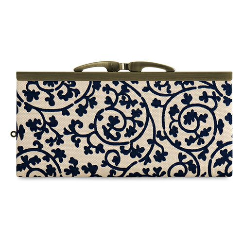 復刻型がま口長財布（マチなし）【帆布・リネン（アソート）】