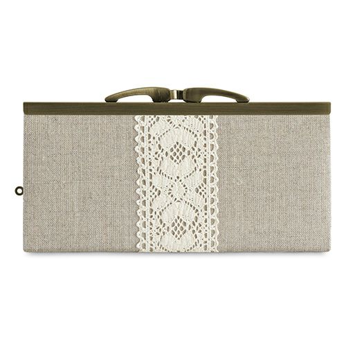 復刻型がま口長財布（マチなし）【帆布・リネン（アソート）】