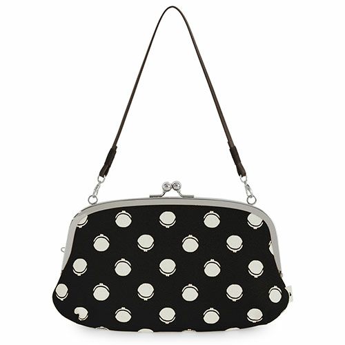 横長親子がま口財布【帆布・がまドット柄大判】