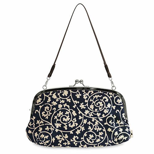 横長親子がま口財布【帆布・蛸唐草】