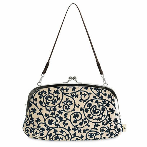 横長親子がま口財布【帆布・蛸唐草】