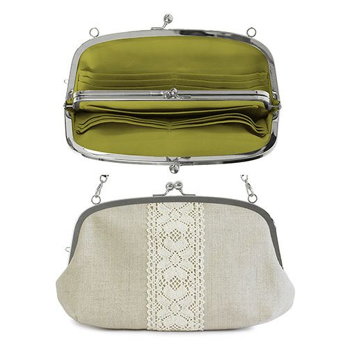 横長親子がま口財布【リネン】メインイメージ