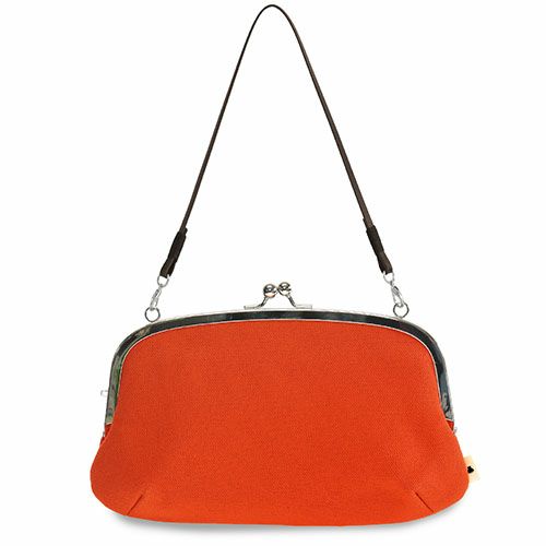 横長親子がま口財布【帆布・無地】