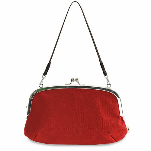 横長親子がま口財布【帆布・無地】