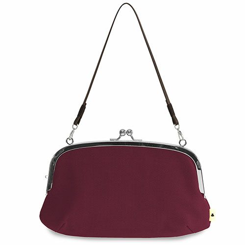 横長親子がま口財布【帆布・無地】