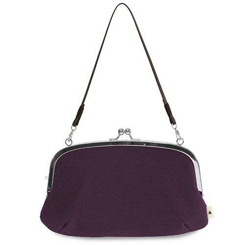 横長親子がま口財布【帆布・無地】