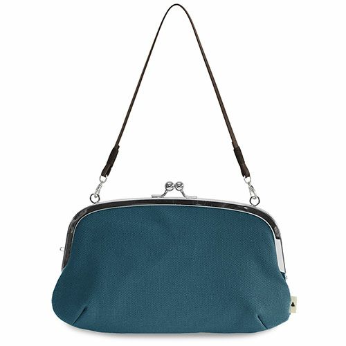 横長親子がま口財布【帆布・無地】