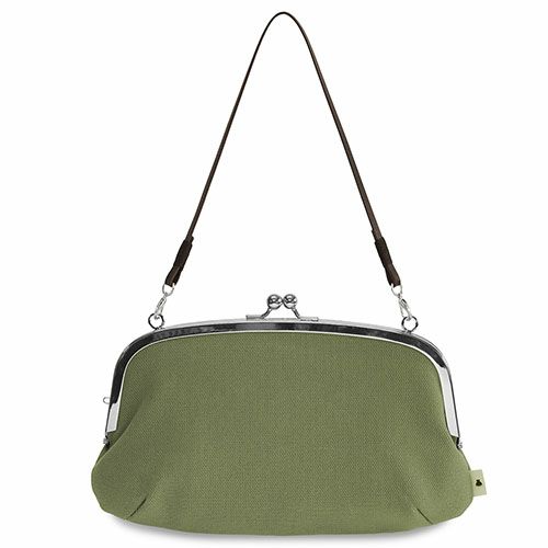 横長親子がま口財布【帆布・無地】