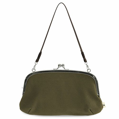 横長親子がま口財布【帆布・無地】