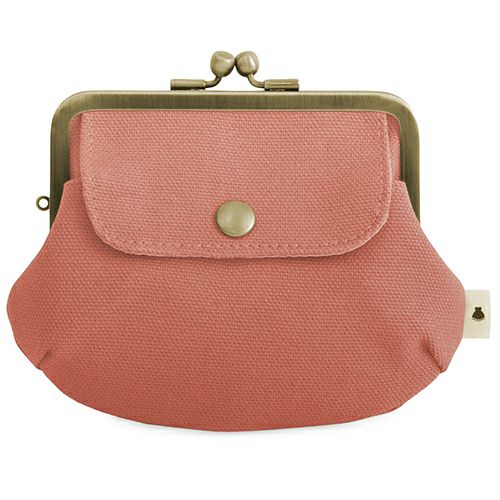 ポケット付き親子がま口財布【帆布・綿布（アソート）】