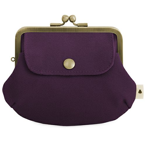 在庫商品】ポケット付き親子がま口財布【帆布・綿布（アソート）】 [M