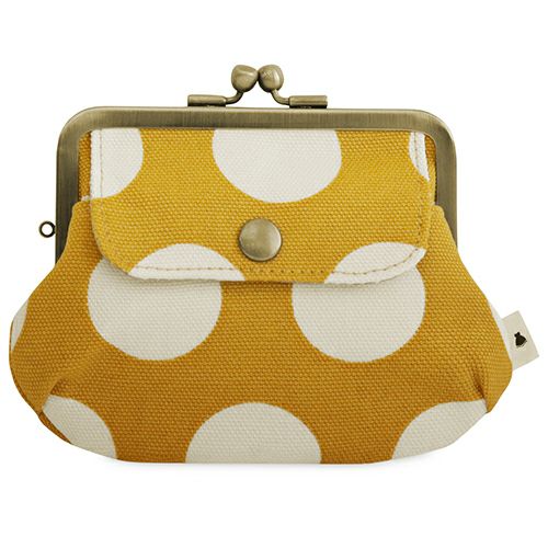 ポケット付き親子がま口財布【帆布・綿布（アソート）】