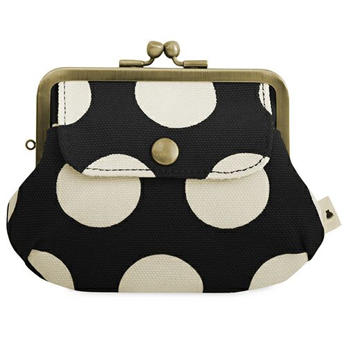 在庫商品】ポケット付き親子がま口財布【帆布・綿布（アソート