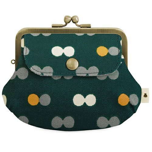 ポケット付き親子がま口財布【帆布・綿布（アソート）】