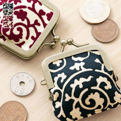 AYANOKOJI 【在庫商品】寸ぱちがま口財布【帆布・蛸唐草】 [M便 1/10]