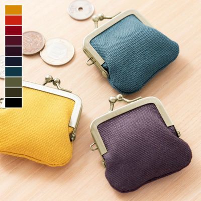 AYANOKOJI 【在庫商品】寸ぱちがま口財布【帆布・無地】 [M便 1/10]