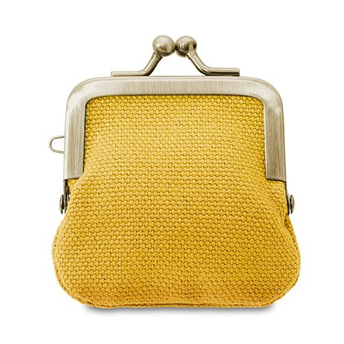 寸ぱちがま口財布【帆布・無地】