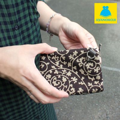 AYANOKOJI 【在庫商品】天溝がま口ウォレット【帆布・蛸唐草】 [M便 1/4]