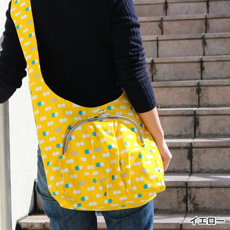 AYANOKOJI 【受注生産品】がま口ラフショルダーバッグ【帆布・にこだま 
