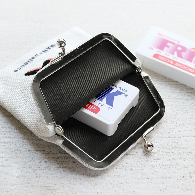 がまポチ袋【がまん】フリスクを入れたイメージ