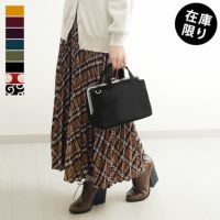 がま口手提げバッグ【帆布・無地/水玉/唐草】メインイメージ