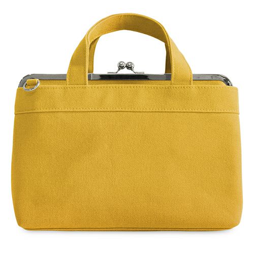 在庫商品】がま口手提げバッグ【帆布・無地/水玉/唐草】 | AYANOKOJI