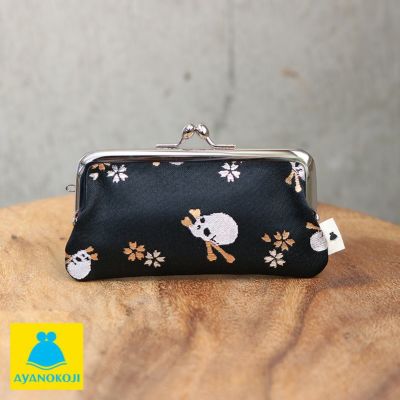 AYANOKOJI 【在庫商品】鏡付きがま口リップケース【ドクロ金襴】 [M便 1/4]