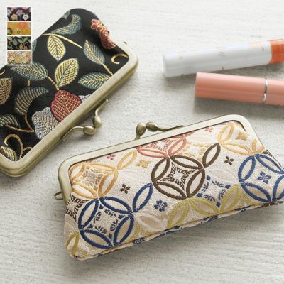 AYANOKOJI 【在庫商品】鏡付きがま口リップケース【金襴】 [M便 1/4]