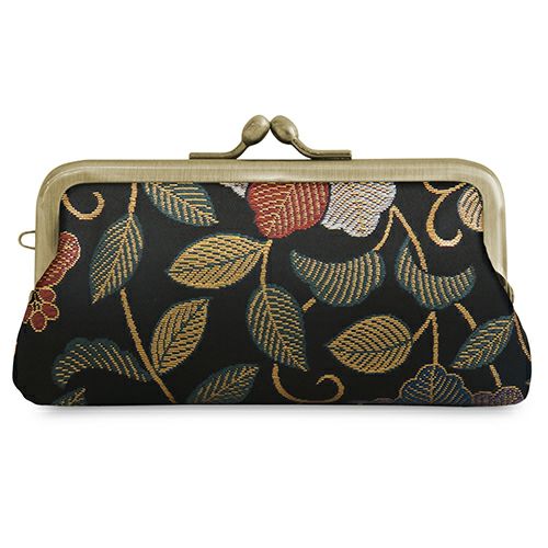 金製らしき 顔彫刻 美術品 ケース付き 在庫商品】鏡付きがま口リップケース【金襴】 [M便 1/4] | AYANOKOJI