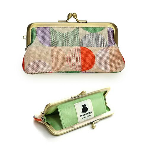 在庫商品】鏡付きがま口リップケース【帯地】 [M便 1/4] | AYANOKOJI