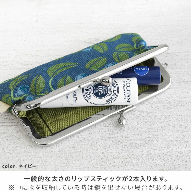 みか　２番との4番リップケース好き 在庫商品】鏡付きがま口リップケース【HAKUドット】 [M便 1/4