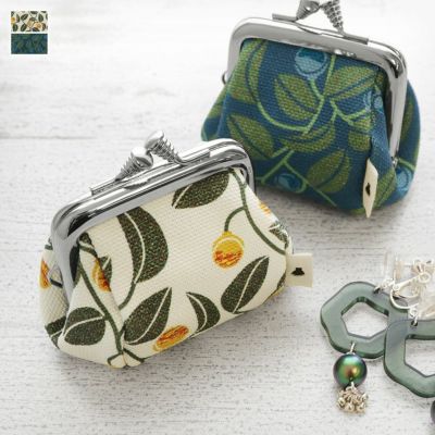 AYANOKOJI【在庫商品】TAWARA型がま口コスメポーチ（極小）【帆布・がまの実】 [M便 1/7]