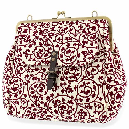 受注生産品】がま口フラップ2WAYリュック【帆布・蛸唐草】 | AYANOKOJI