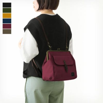 AYANOKOJI 【在庫商品】がま口フラップ2WAYリュック【コーデュラ(R)】