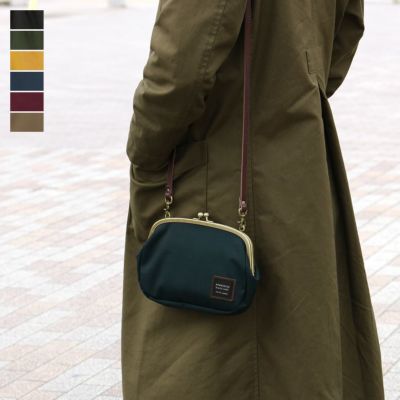 AYANOKOJI 【在庫商品】がま口スマホショルダーバッグ【コーデュラ(R)】 [M便 9/10]